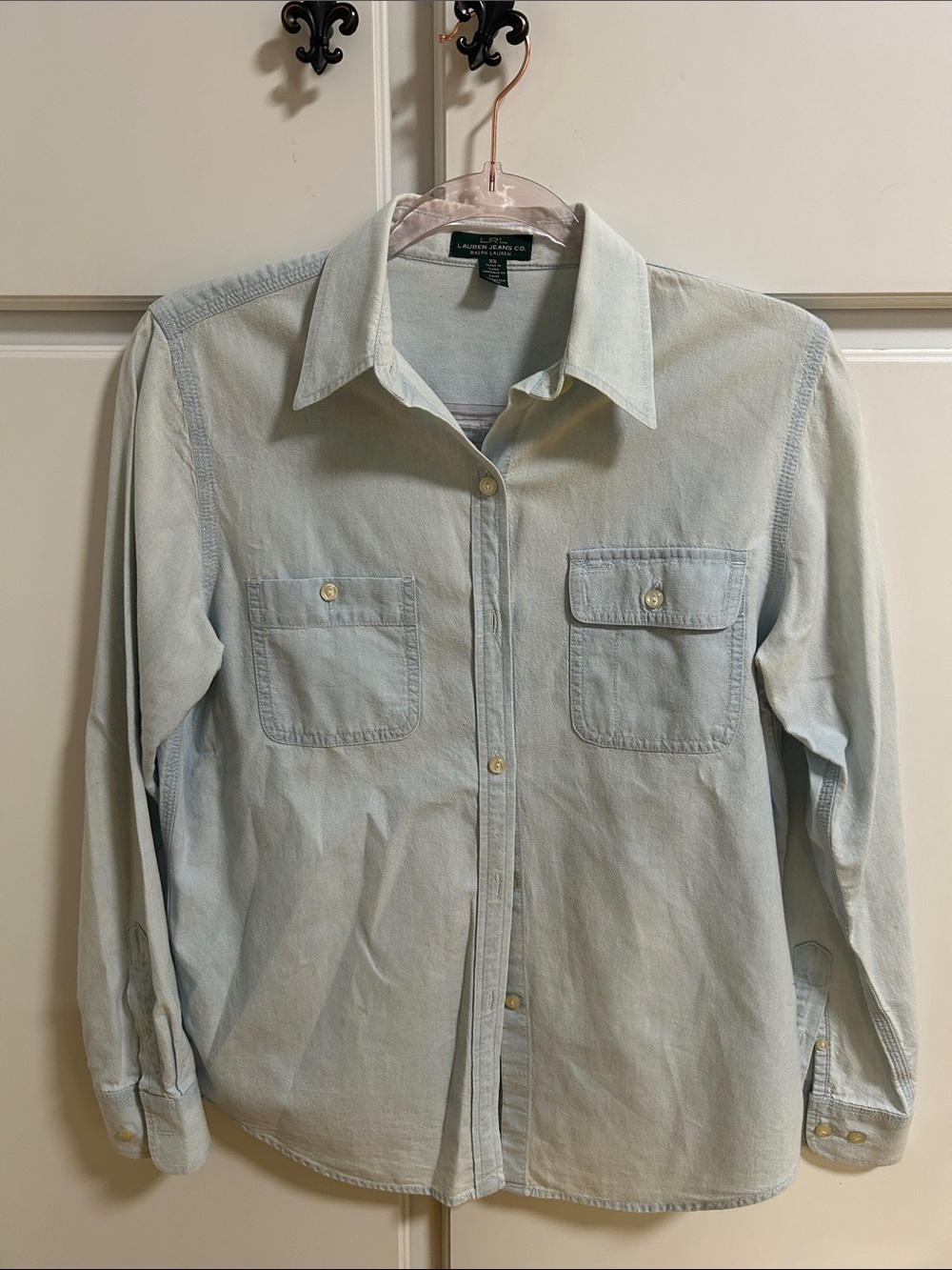Polo Ralph Lauren Light Blue Denim Button-Up Shirt XS